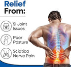 SI Belt Sacroiliac Belt | Sciatica Pain Relief Brace for Sciatic Pain | Trochanteric Stabilizer Pelvic Band | SI Joint Belts for Women Men | Hip Support Brace Women Men for Lower Back Support | REG