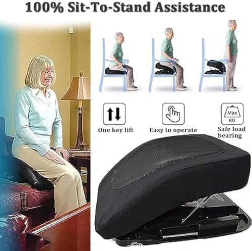 Electric Uplift Seat Assist Cushion, Lift Assist for Elderly, Power Seat to Assist in Standing Chair, Support Up to 300 Lbs, Lifting Aid for Help The Elderly Get On and Off