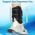Hiball Afo Foot Drop Brace for Walking, Adjustable Drop Foot Brace with Shoes, Ankle Foot Orthosis for Men & Women, Improve Walking Gait, Prevent Falls and Injuries, Foot Up Splint for Ankle Support