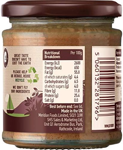 Meridian Almond Butter Smooth 100% Nuts 170g