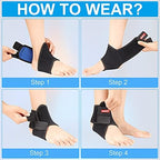 Youth Ankle Brace Supports Breathable Neoprene Ankle Stabilizer Adjustable Child Ankle Protector Wraps Sports Dance Foot Support Arch Supports for Sports Protection Joint Pain Ankle Sprain 2PCS