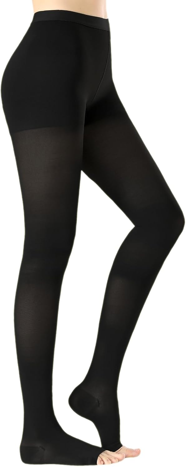 Medical Compression Pantyhose For Women & Men,20-30 mmHg Medical Grade Support Hose Tights For DVT,Pregnancy,Varicose Veins,Relief Shin Splints,Edema,Swelling