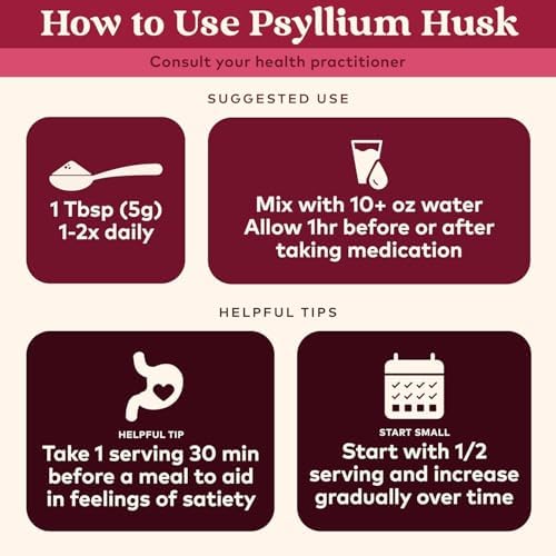 ORGANIC INDIA Psyllium Herbal Powder - Whole Husk Fiber, Vegan, Gluten-Free, USDA Certified Organic, Non-GMO, Soluble & Insoluble Fiber Source - 12 Oz Canister (Pack of 1)