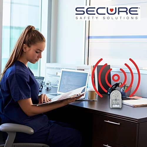 Secure Safety Solutions Bed Alarm for Elderly Adults Fall Prevention - 24x36 Floor Mat Sensor, Cordless Monitor, Power Adapter - No Noise in Room - Caregiver Alert System for Elderly Dementia Patients