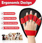 Pet Hair Removal Glove for Dogs & Cats-The Ultimate Pet Hair Remover Tool with 5-Finger Design Electrostatic Magic Brush, Reusable for Pet Hair on Couch, Carpet, Car Trunk, Furniture & Laundry