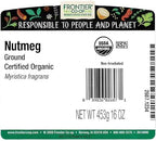Frontier Herb Organic Nutmeg Ground, 16 oz