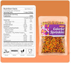 Autumn Jimmies Thanksgiving Sprinkles 7oz - Orange, Yellow, Brown Edible Fall Sugar Candy for Cookie, Cake, Ice Cream, Cupcake Decorating, Halloween Christmas Baking Supplies