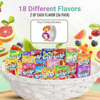 Kool Aid Packets Ultimate Variety (18 Falvors, 36 Packets) - Drink Mix - Includes Cherry, Grape, Lemonade, Mixed Berry, Strawberry, Tropical Punch and more PLUS 5 STICKERS By D.F. LUXURY