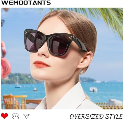 Oversized Bifocal Sunglasses for Women UV Protectin Bifocal Sun Readers for Driving, Vacation, Outdoor