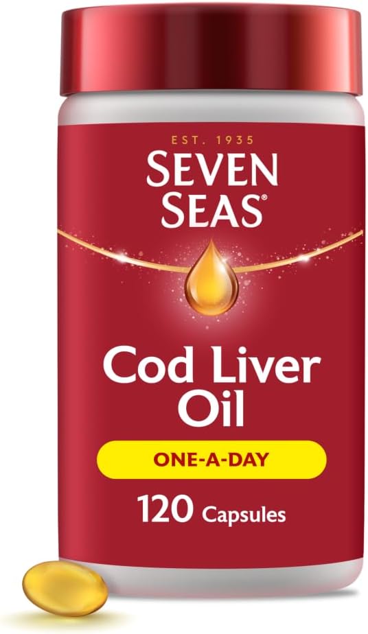 Seven Seas Pure Cod Liver Oil 120 capsules
