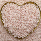 CandiJumpin Baby Pink Jimmy Sprinkles, Light Pink Sprinkles for Cake Decorating Edible Cake Jimmies Edible Crunchy Jimmies Ice Cream Toppings, Baby Shower Party Wedding Christmas Supplies 3 OZ
