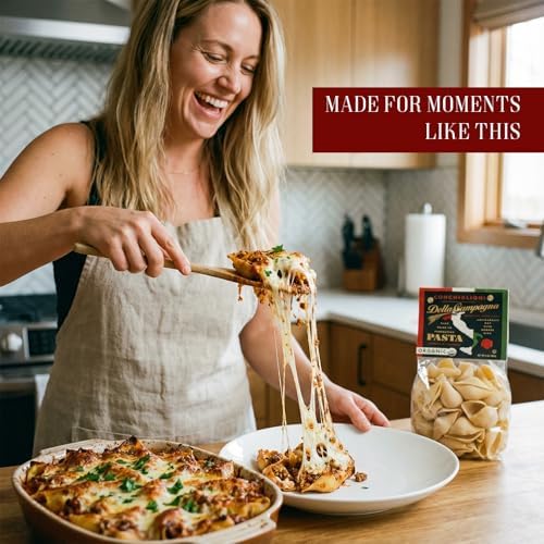 Life Plus Style Gourmet Della Campagna Organic Conchiglioni Pasta Imported from Italy 500g (1.1 lb) Jumbo Pasta Shells for Stuffing