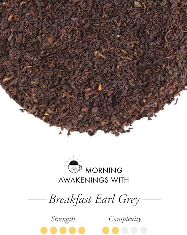 TWG Tea | Breakfast Earl Grey | Black Tea | Bergarmot | 15 Hand Sewn Cotton Teabags | Gift Set