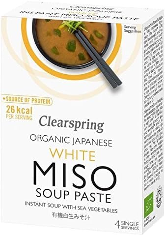 Clearspring Organic White Miso Instant Soup Paste - 4 x 15g (0.13lbs)