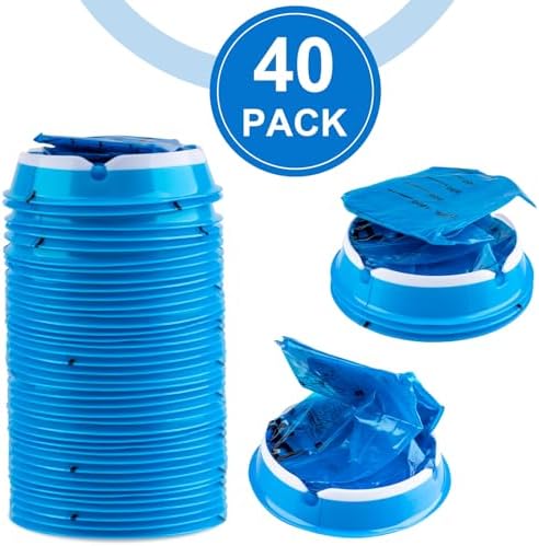 PHSZZ 40 Pack Vomit Bags Disposable, Leak Resistant Barf Bags, Portable Blue Vomit Bag, 1000 Ml Emesis Puke Throw Up Nausea Motion Sickness Bag for Car, Aircraft, Taxi