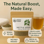 Natural Nettle Seed (Urtica dioica) - 250g Premium Quality