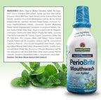 Nature's Answer Periobrite Wintermint All-Natural Mouthwash Promotes Healthy Teeth & Gums, Fights Bad Breath Flouride-Free 16oz (2 Pack)