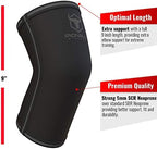 Elbow Sleeves 5mm (1 Pair) - High Performance Elbow Sleeve Support for Weightlifting, Weight Training & Powerlifting - Best Compression Straps - for Men and Women (XXX-Large, Black/Black)