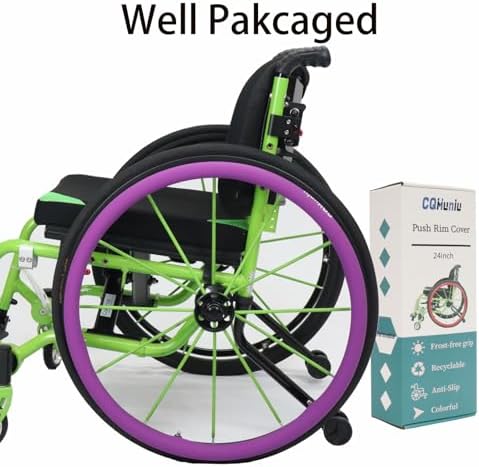 1pair Wheelchair Push Rim Covers,24 inch Wheelchair Cover,Silicon Wheelchair Wheel Covers