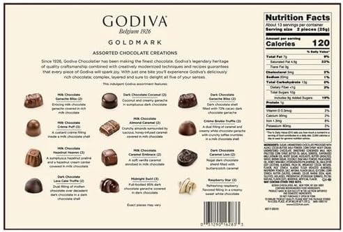 Godiva Belgium Goldmark Assorted Chocolate 10.9 OZ