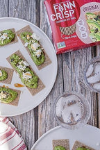 Finn Crisps Original Rye Crispbread 7oz | Thin, Crispy Rye Flatbread Crackers | Authentic Finnish Sourdough Crispbread | Whole Grain Rye Crackers [7 oz Box]
