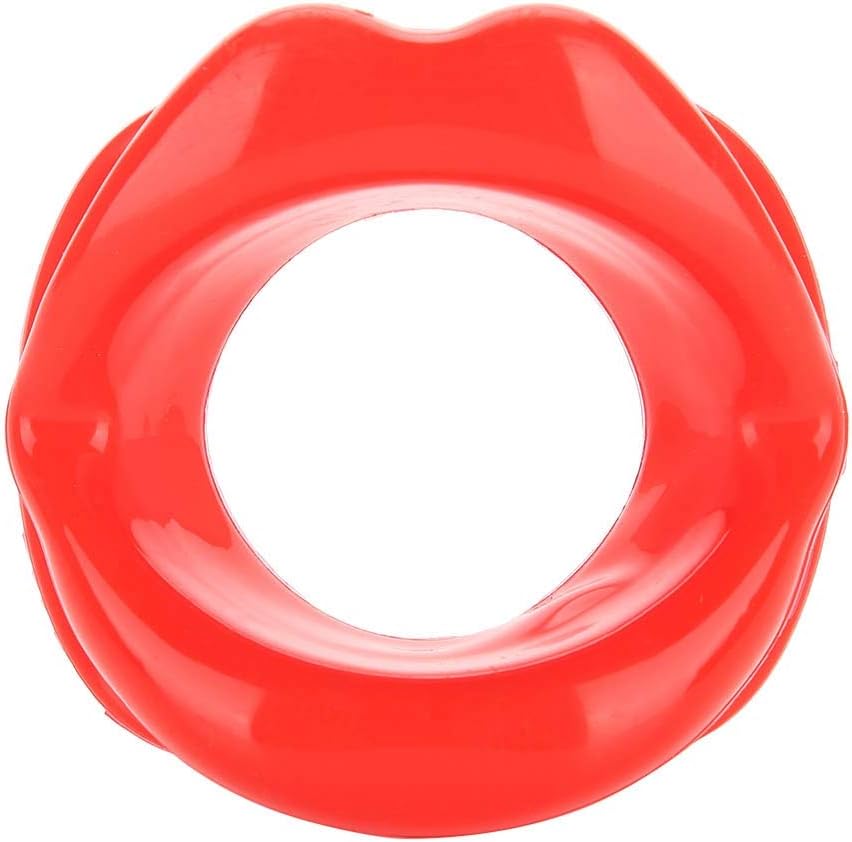 Lip Trainer,ANGGREK 1 Silicone Face Lifting Oral Exerciser Mouth Muscle Tightener Tightening Anti-Wrinkle Tool Red(red)