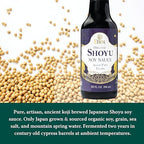 Eden Organic Shoyu Soy Sauce (*NEW*), Artisan Brewed in Japan, Aged 2 Years in Hundred-Year-Old Cypress Wood Barrels, 10 fl oz (296 ml)