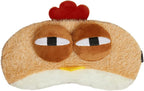 Funny Sleep Mask – Cute Lazy Chicken Chick Plush Blindfold, Soft Sleeping Eye Cover for Travel, Napping, Party Gift, Novelty Eye Mask for Adults Kids