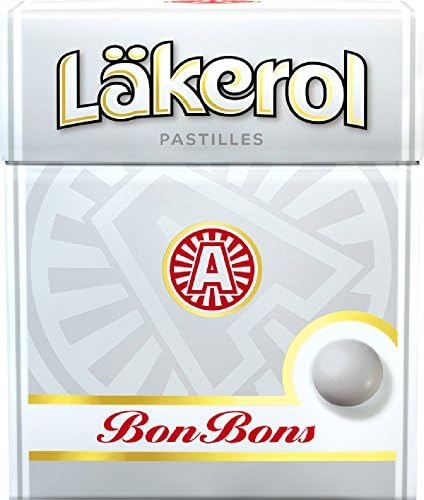 4 Boxes x 25g of Läkerol BonBons - Peppermint - Original - Swedish - Pastilles - Lozenges - Drops - Dragees - Candies - Sweets