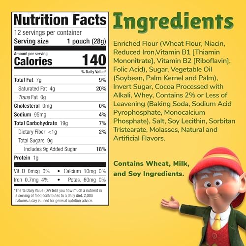Keebler On-The-Go Fudge Stripes Cookies, 12oz, 12ct
