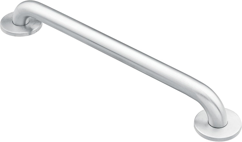 Moen Home Care Bathroom Safety 48 Inch Stainless Steel Handicap Grab Bar for Bathtub and Shower, Elderly Assistance Product with Concealed Screws, Polished Brass, 8748