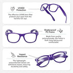 Clear Lens Non-Prescription Retro Nerd Glasses for Men Women - Cosplay Costume Fake Eyeglasses