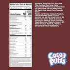 Cocoa Puffs, Chocolatey Breakfast Cereal, Made with Whole Grain, Family Size, 18.1 oz