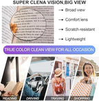 OCCI CHIARI Modern Big Frame Reading Glasses for Women Square Readers(Clear 2.5x) 1.0 1.25 1.5 1.75 2.0 2.25 2.5 2.75 3.0 3.5 4.0 5.0 6.0