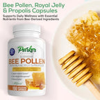 Parker Naturals Supreme Bee Pollen Capsules, 3520 mg Royal Jelly, Bee Pollen, and Bee Propolis Capsules, Natural Bee Pollen Supplement for Adults, 150 Capsules