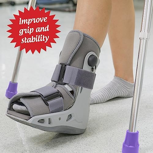 Crutch Comfort by Top Glides: Steel-Reinforced 7/8" Crutch Tips - 1 Pair