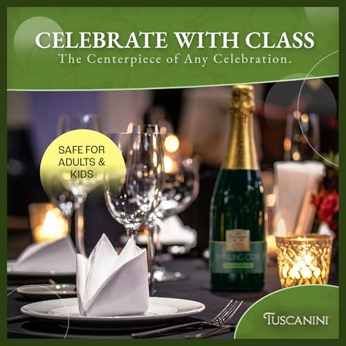 Tuscanini Sparkling Apple Cider, 25.4oz (2 Pack) | Non-Alcoholic Celebration Drink | Refreshing & Elegant Sparkling Drink | Perfect for Holidays, Weddings & Special Occasions