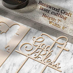 God Bless Wooden Baptism Cake Topper - Religious Baptism & First Communion Decoration, Cross Keepsake