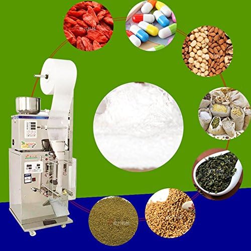 CGOLDENWALL Full Automatic Stainless Steel Powder Packaging Filling Machine Herb/Tea/Powder/Food Packing Machine Teabag Packing Machine Automatic Measuring Packaging Machine (Filling Range:2-100g)