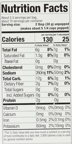 Skinny POP Sea Salt Microwave Popcorn, 16.8 OZ