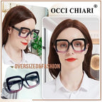 OCCI CHIARI Blue Large Reading Glasses Women Low Strength Readers 1.25x(1.0 1.25 1.5 1.75 2.0 2.25 2.5 2.75 3.0 3.5 4.0 5.0 6.0)