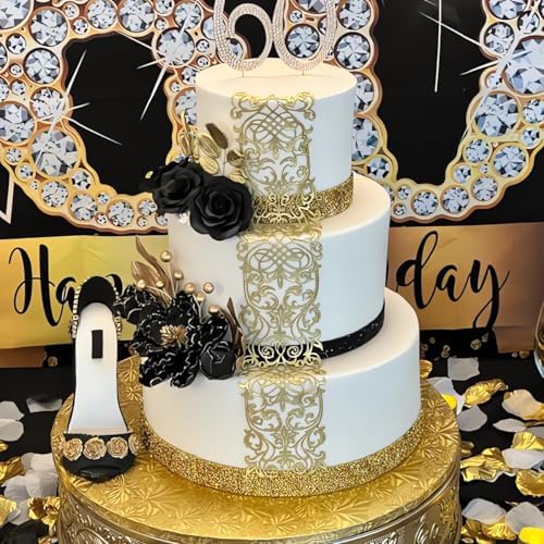 edible wedding lace cake silicone baking lace Mat fondant impression Texture lace decorating mold sugar craft icing candy imprint moulds craft