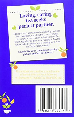 English Tea Shop Earl Grey 20 Sachet Tea Bags, 40 Gram (Pack of 6)