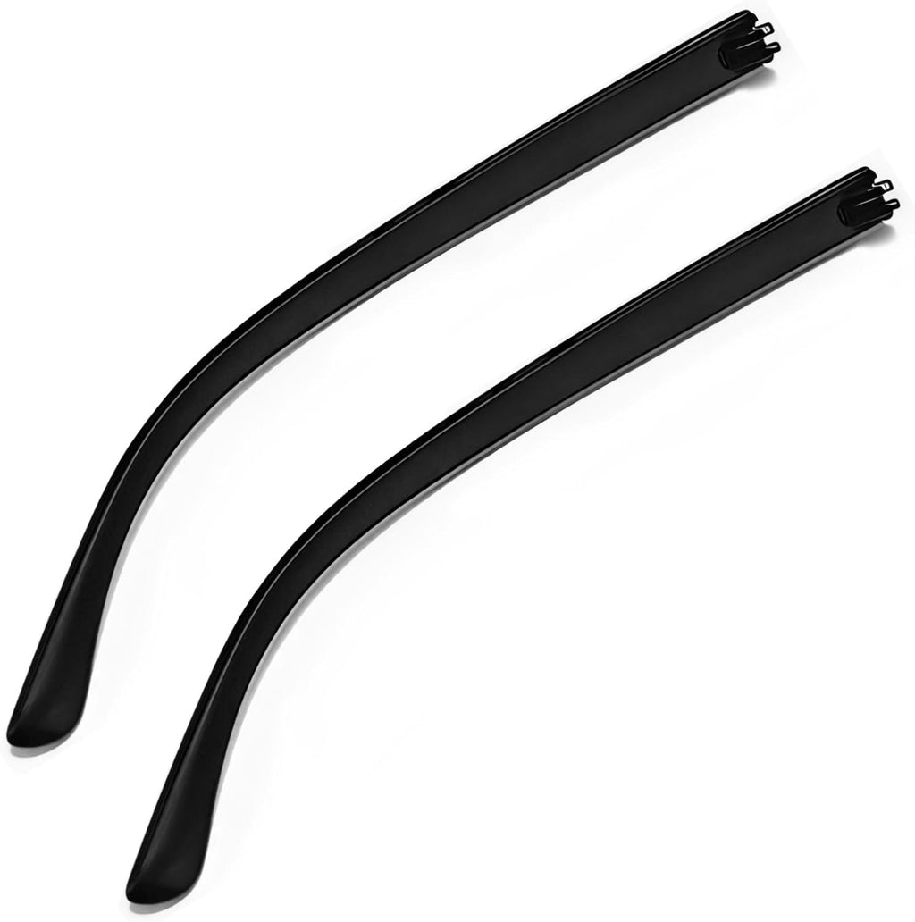 Eyeglass Temple Replacement Arms, 1 Pair Plastic Glasses Frame Temples With Screwdriver, 143 Mm, Black