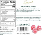 Lezzet, Handmade Rose Turkish Delight, Traditional Lokum, 15 Pieces, Premium Lokum with Real Rose Flavor with Gift Box, 9.87 oz (280gr)