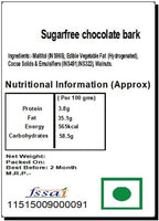Ghasitaram Gifts Valentines Gift Valentines Day Chocolates for Girlfriend/Boyfriend/Husband and Wife Sugarfree Chocolate Dark Dryfruit Sugarfree Chocolate Bark Big with Teddies and Nutties
