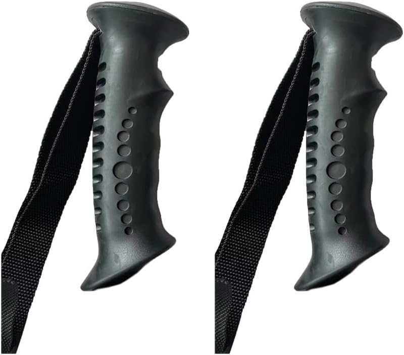 2 Pack Trekking Pole Handle Grip Replacement Rubber Sleeve Adapter with Hand Straps for 20mm Dia. Hiking Poles Walking Stick Cane Monopod Climbing Rod