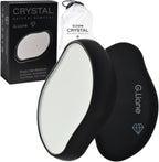 Crystal Hair Eraser,Crystal Hair Remover and Exfoliator,Nano Glass Hair Remover Stone,Reusable Painless Physical Hair Removal Depilator for Men Women Quick Soft Silky Skin (Black)