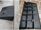 TOCTUS OUKEJNM Portable Threshold Ramp for Cars, Driveway Curb Ramp 3-15cm Rise, Car Slop Ramp for Sidewalk Vehicle Wheelchair Bike, Kerb Ramp, Non-Slip(Black,50x13x4cm(20x5x1.6in))