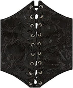 Daisy corsets Women's Lavish Black Brocade Corset Belt Cincher
